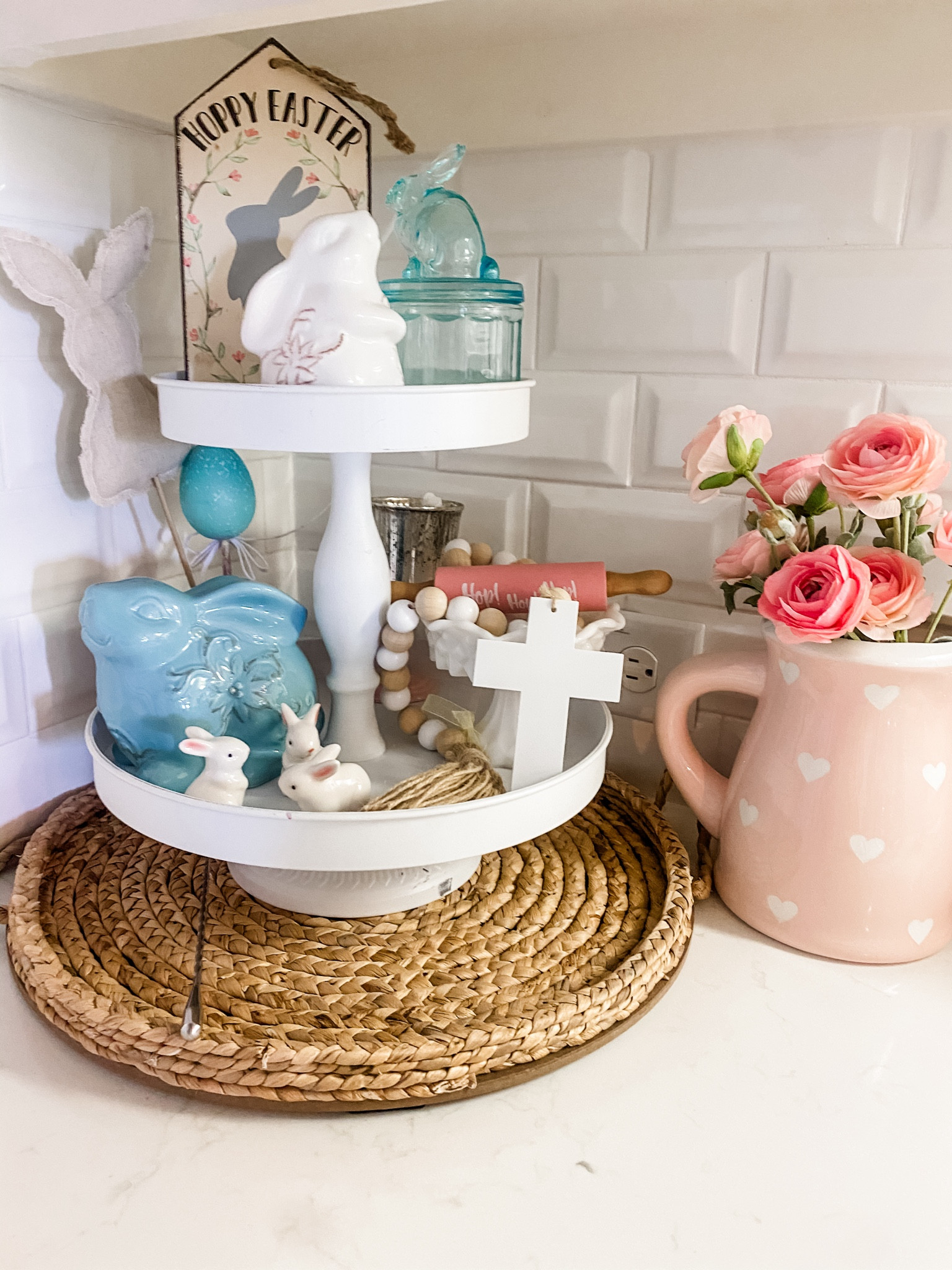 Easter decorations. Home decor. Easter corner 

#LTKSeasonal #LTKfindsunder50 #LTKhome