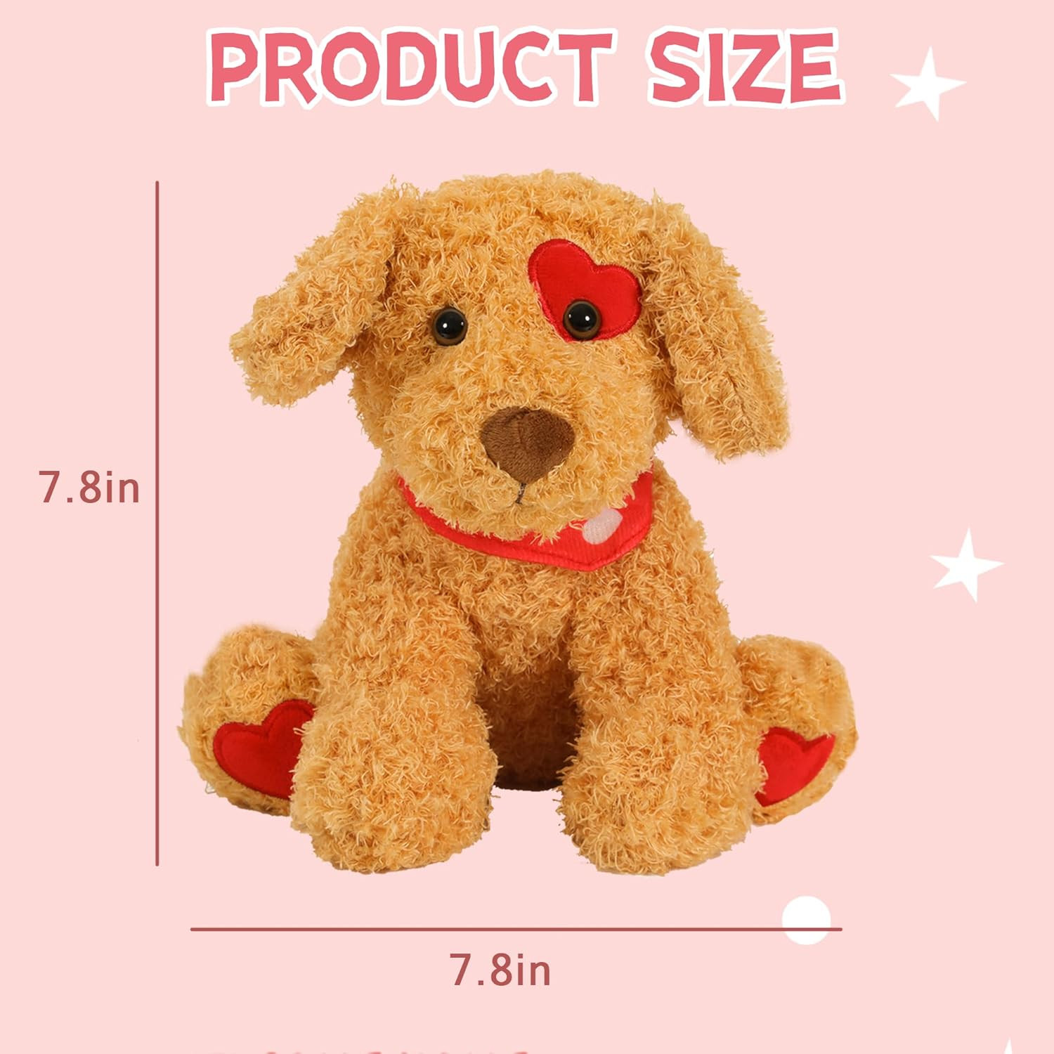 Erweicet Valentines Day Gifts for Girlfriend Teddy Bear Valentines Day Stuffed Animal Dog for Her | Amazon (US)