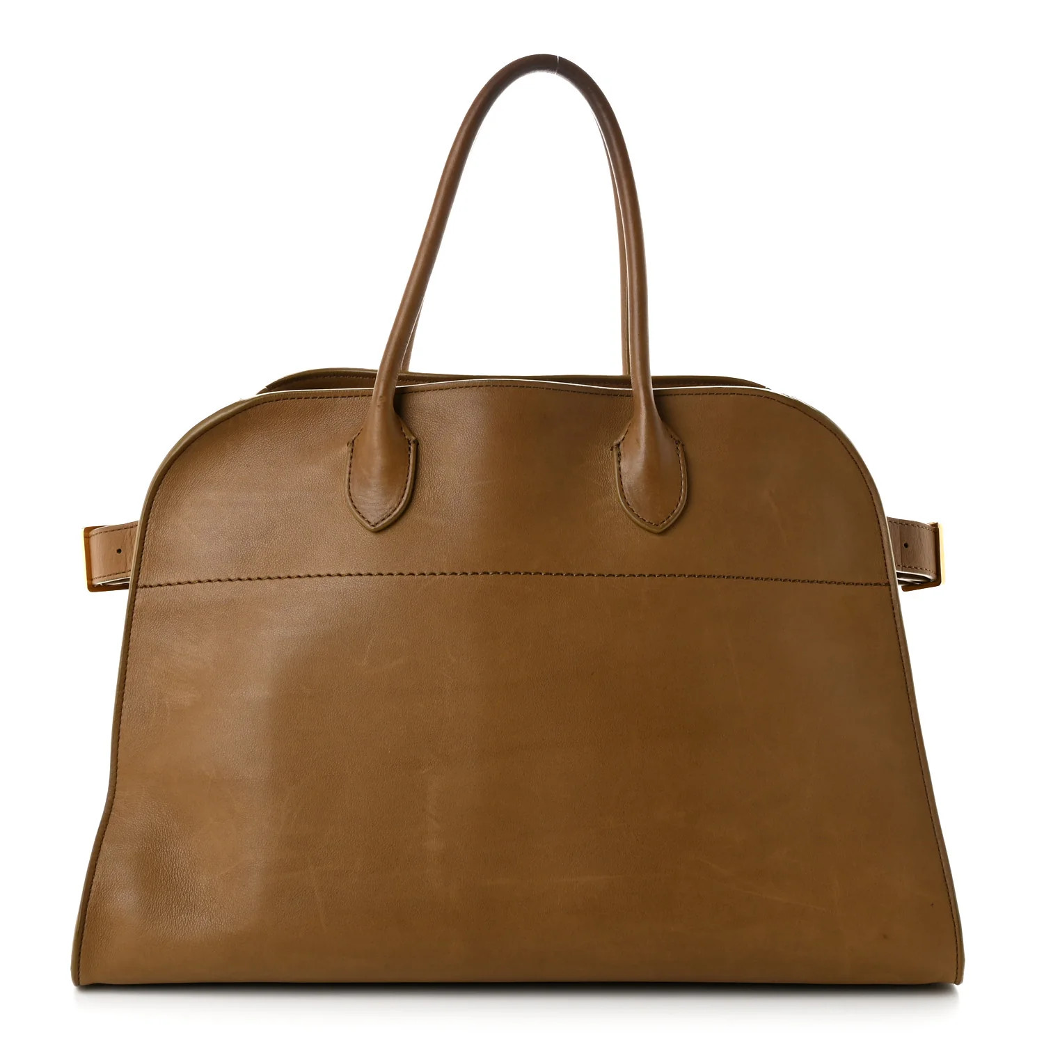 The Row Polished Saddle Calfskin Soft Margaux 15 Muschio 1941401 | FASHIONPHILE (US)