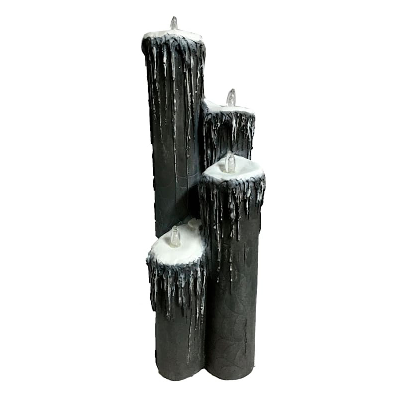 Spellbound Black Battery Operated Halloween Candles, Large | At Home