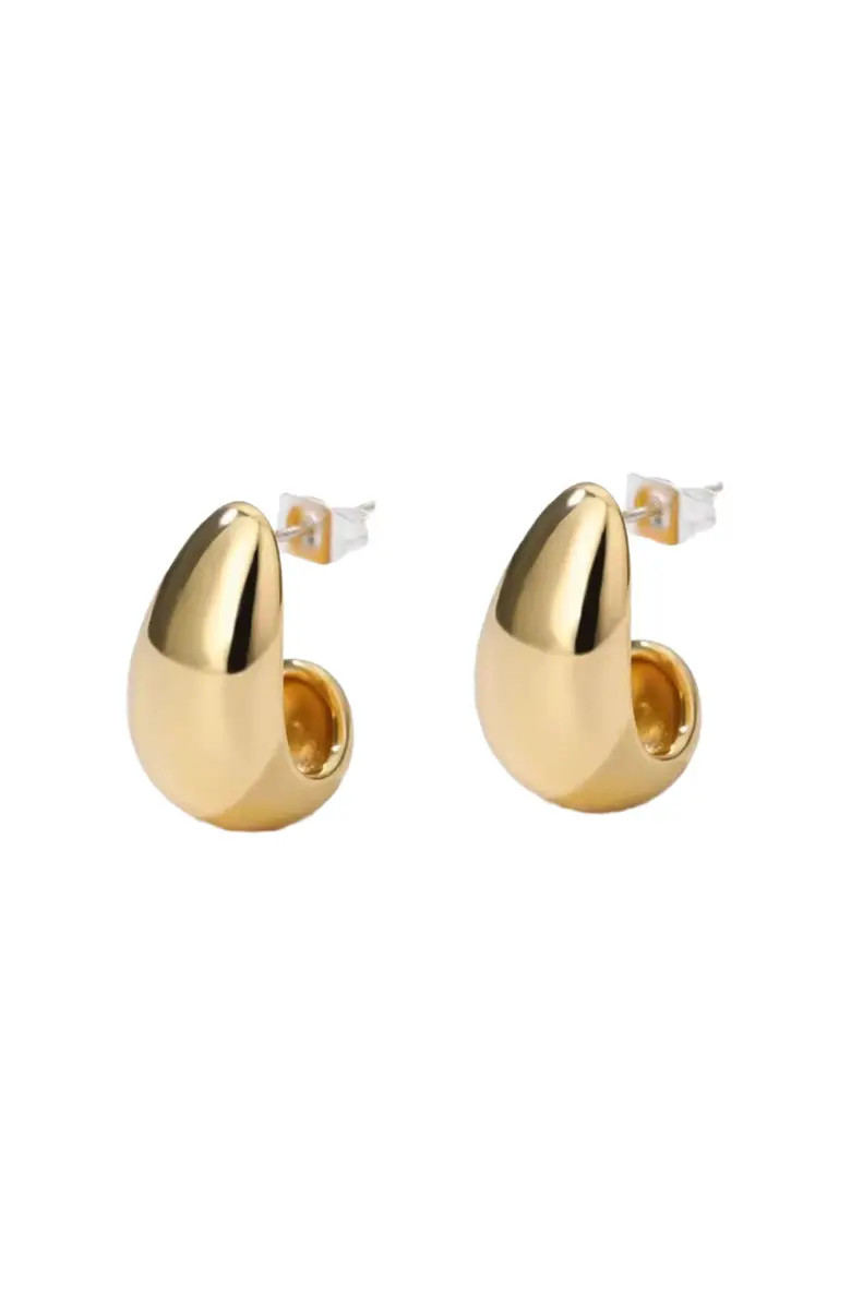 Hollywood Sensation Dome Huggie Teardrop Earrings | Nordstrom | Nordstrom