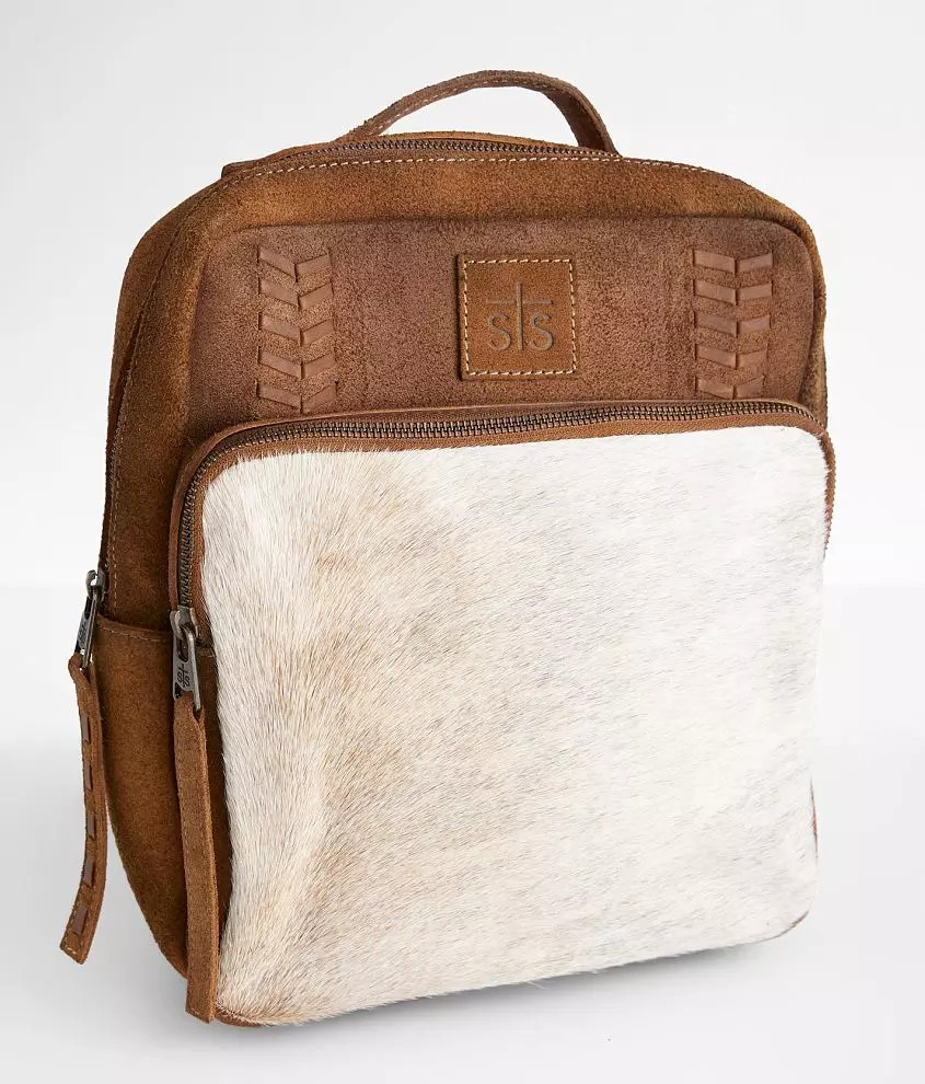 Cowhide Saddle Tramp Leather Backpack | Buckle