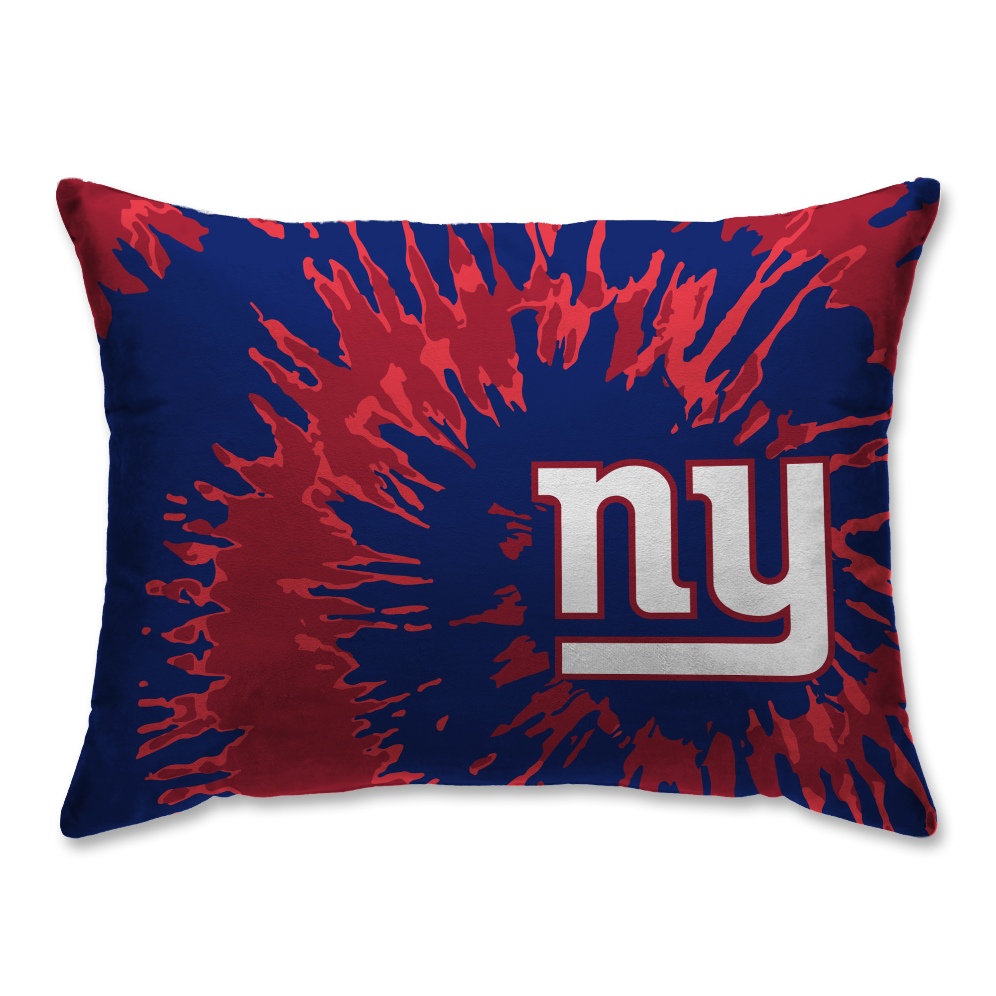 New York Giants Tie Dye Plush Bed Pillow - Blue | Fanatics