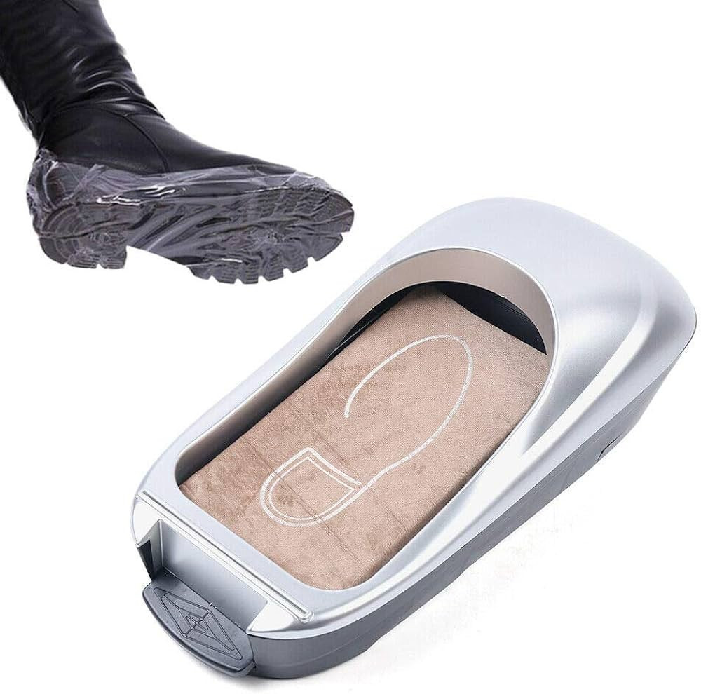Automatic Shoe Film Machine Portable Shoe Covers Dispenser + Shoe Membrane 1 Roll Keep Floor Clea... | Amazon (US)