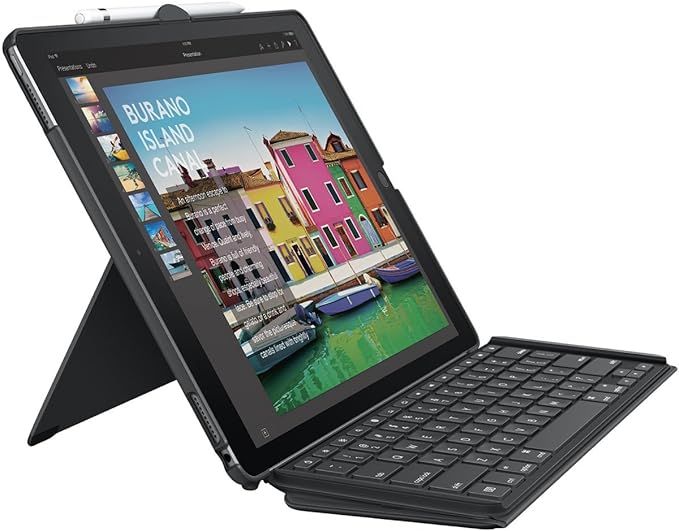 Logitech iPad Pro 12.9 inch Keyboard Case | SLIM COMBO with Detachable, Backlit, Wireless Keyboar... | Amazon (US)