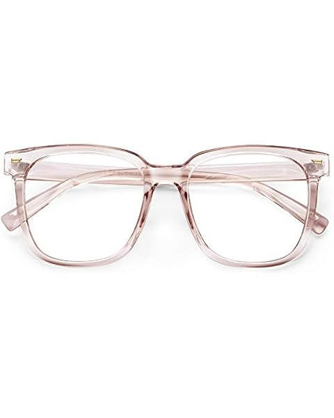 Oversized Square Blue Light Blocking Glasses for Women Men Anti Glare Reduce Eyestrain Computer G... | Amazon (US)