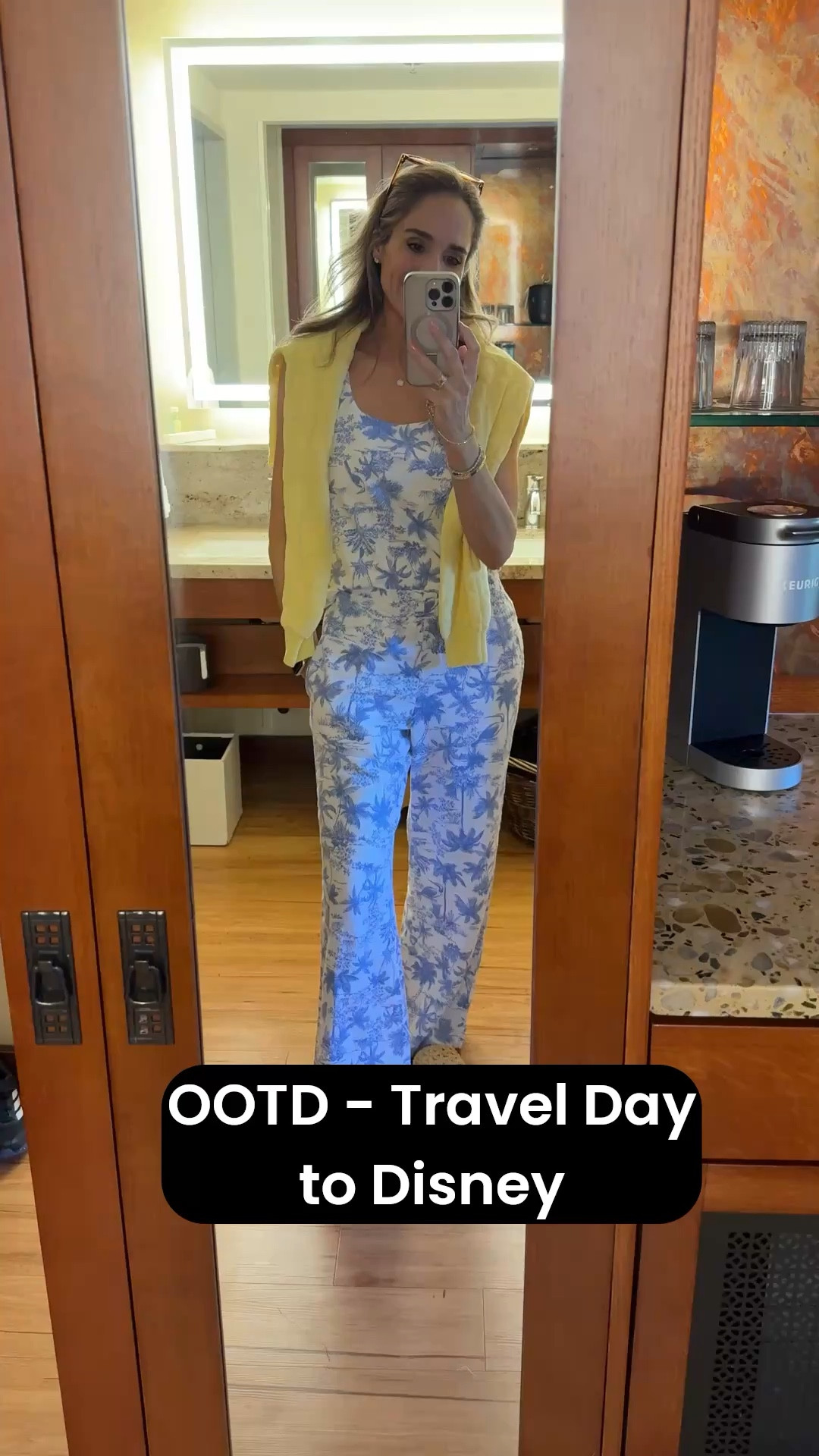 I got so many compliments on these pants! They were perfect for a hot travel day! Wearing a size XS in pants, S in tank top and the yellow terry sweatshirt is size XS. 