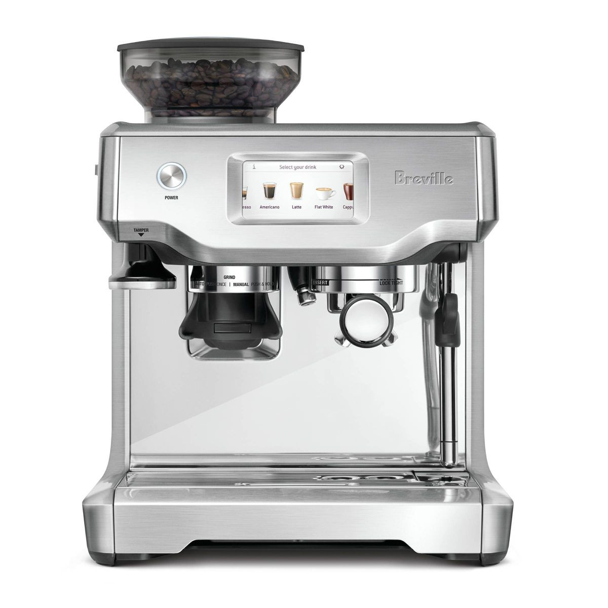 Breville Barista Touch Stainless Steel Espresso Maker BES880BSS1BUS1: 15 Bars Pressure, Milk Frot... | Target
