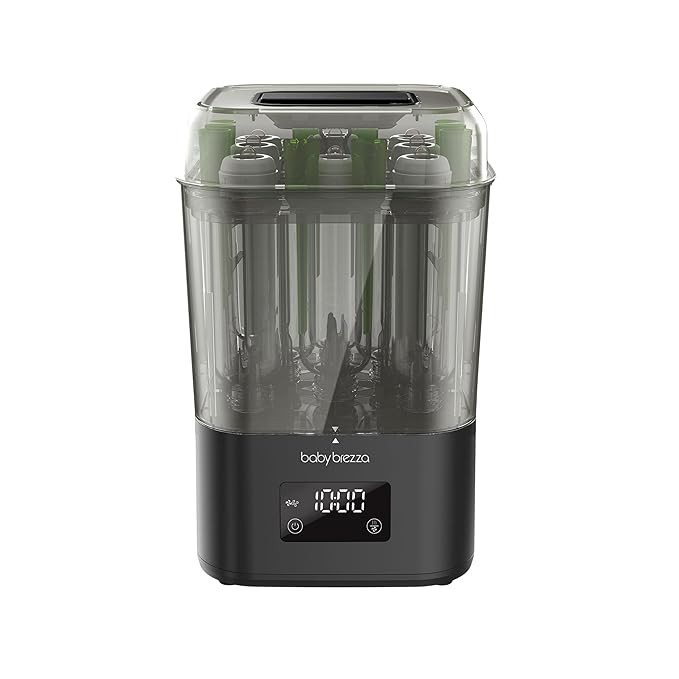 Baby Brezza 10 Minute SuperQuick Bottle Sterilizer + Dryer - 4x Faster than Others Large 8 Bottle... | Amazon (US)
