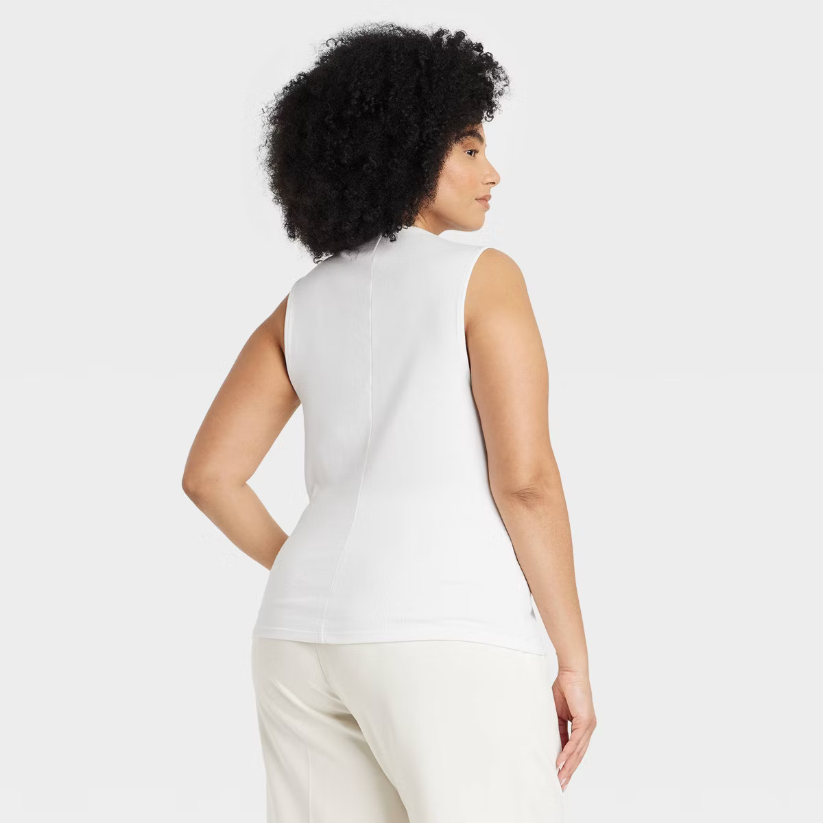 Women's Slim Fit Ribbed Tank Top - A New Day™ | Target