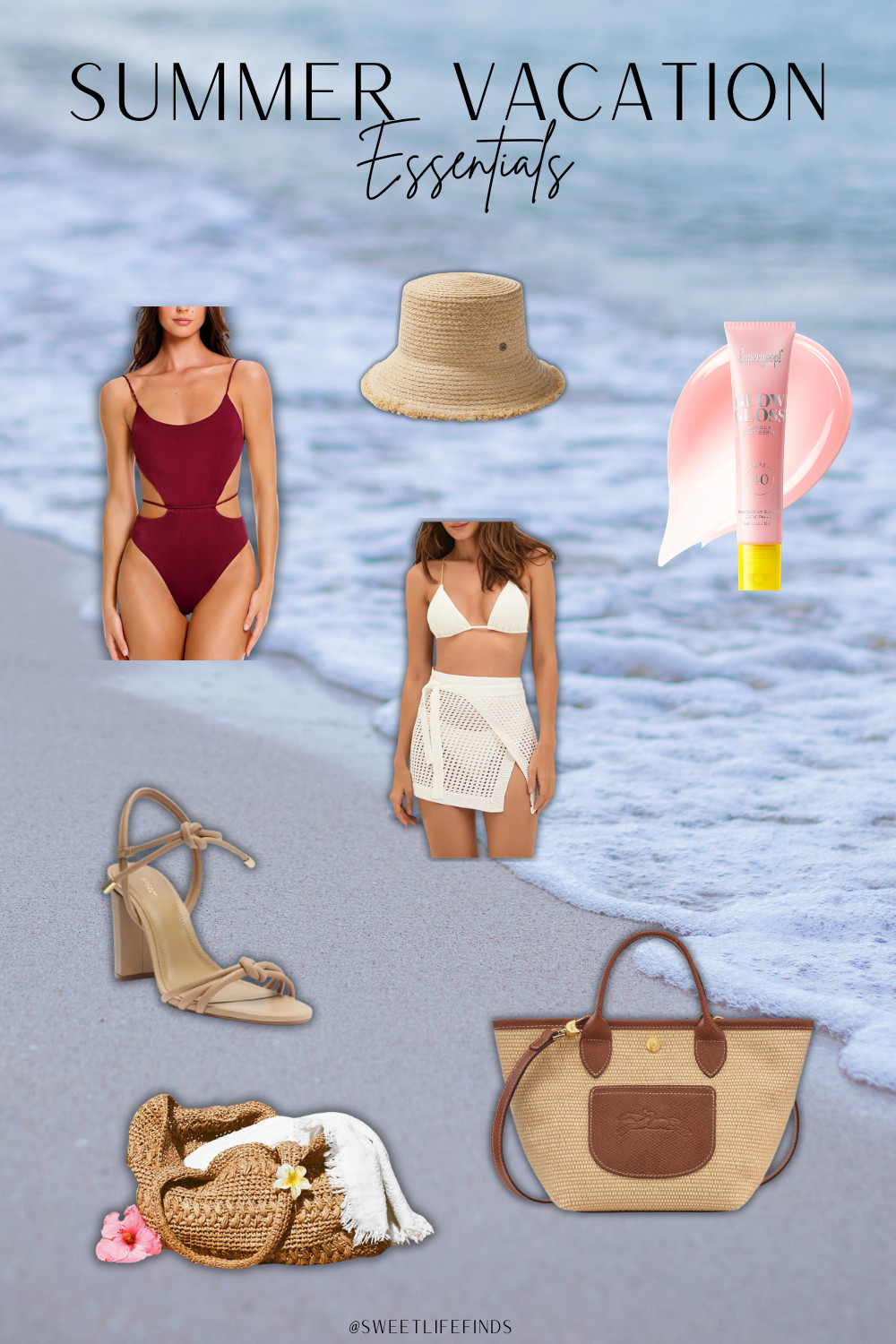 Summer vacation essentials that make packing easier and help you feel more put together the whole trip. I rounded up cute, practical finds for travel days, beach days, and everything in between. Everything is linked in my LTK.
#SummerVacationEssentials #TravelFinds #VacationStyle #SweetLifeByKourtney 

 #LTKSeasonal #LTKSwim #LTKTravel