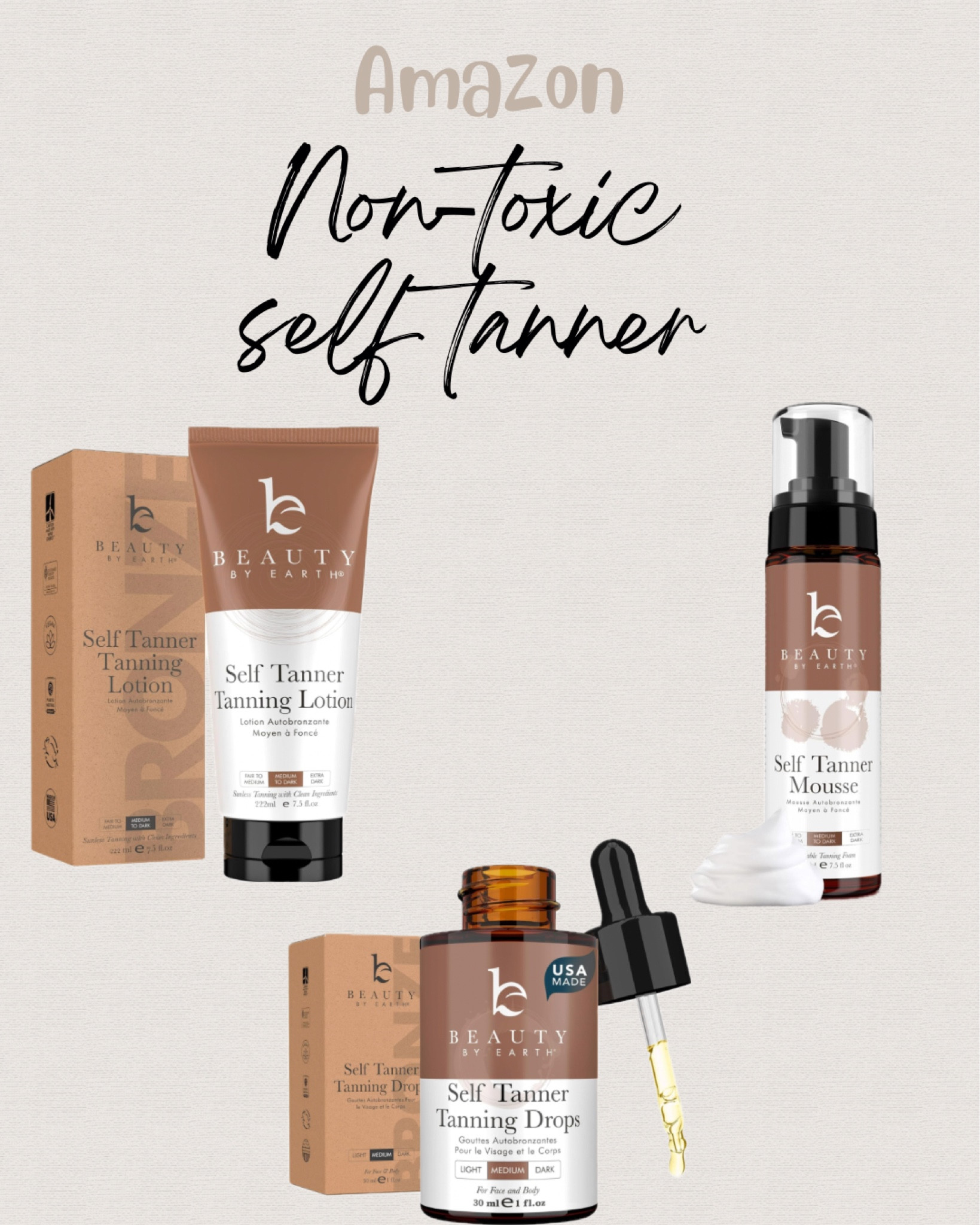 Non Toxic self tanner| beauty by earth self tanner| tanning drops| 

#LTKbeauty #LTKstyletip