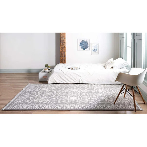 Leatherwood Abstract Area Rug in Gray | Wayfair North America
