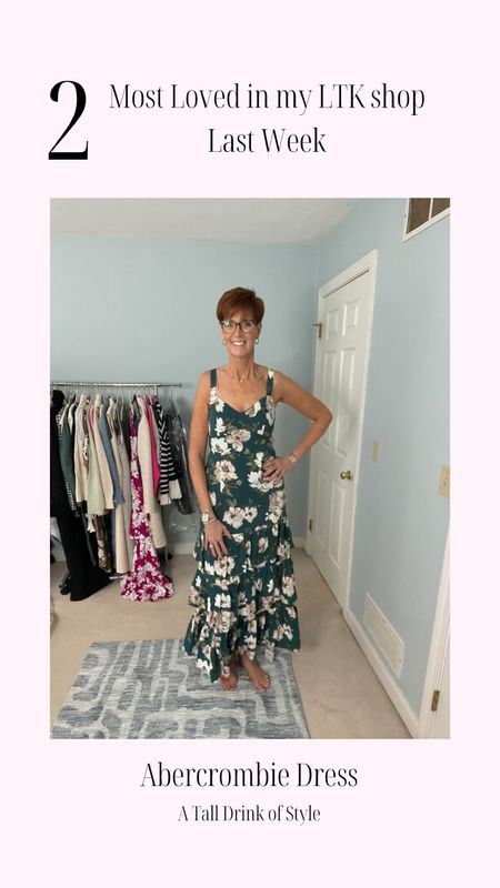 Most popular in my LTK shop last week
Abercrombie tiered floral maxi dress.
Wearing a small tall.

Hi I’m Suzanne from A Tall Drink of Style - I am 6’1”. I have a 36” inseam. I wear a medium in most tops, an 8 or a 10 in most bottoms, an 8 in most dresses, and a size 9 shoe. 

Over 50 fashion, tall fashion, workwear, everyday, timeless, Classic Outfits

fashion for women over 50, tall fashion, smart casual, work outfit, workwear, timeless classic outfits, timeless classic style, classic fashion, jeans, date night outfit, dress, spring outfit, jumpsuit, wedding guest dress, white dress, sandals

spring dress, spring outfit, spring fashion, spring outfit ideas, spring outfits, cute spring outfits, spring outfit, spring fashion, wedding guest dress, jeans, white dress, sandals

summer style, summer wedding guest, white dress, sandals, summer outfit, summer fashion, summer outfit ideas, summer concert outfit, jeans, sandals, shorts

#LTKOver40 #LTKParties #LTKFindsUnder100