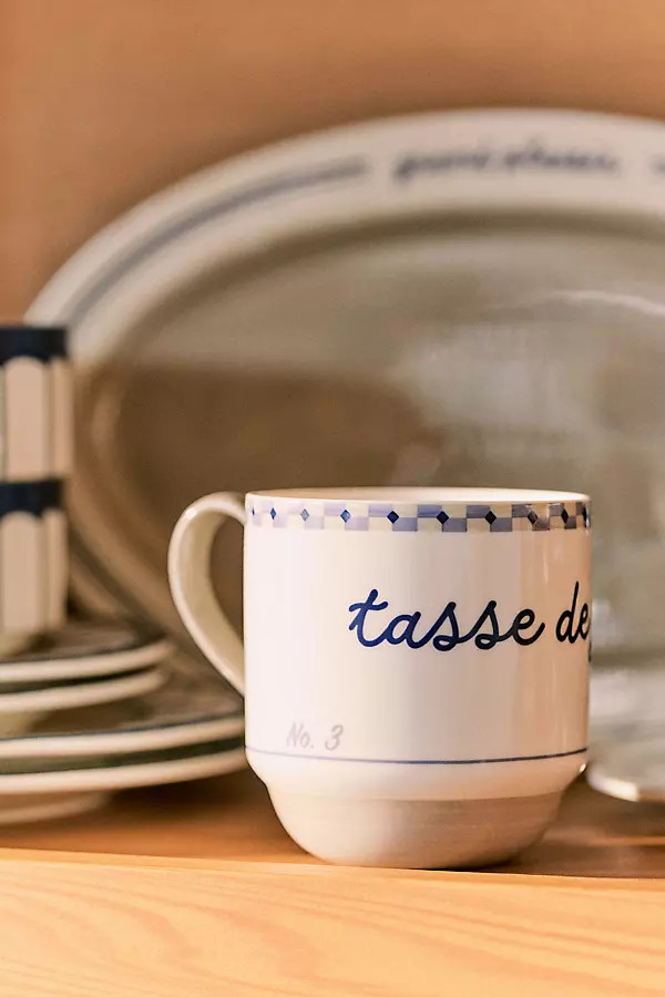 Café Violette Handpainted Stoneware Mug | Anthropologie (US)