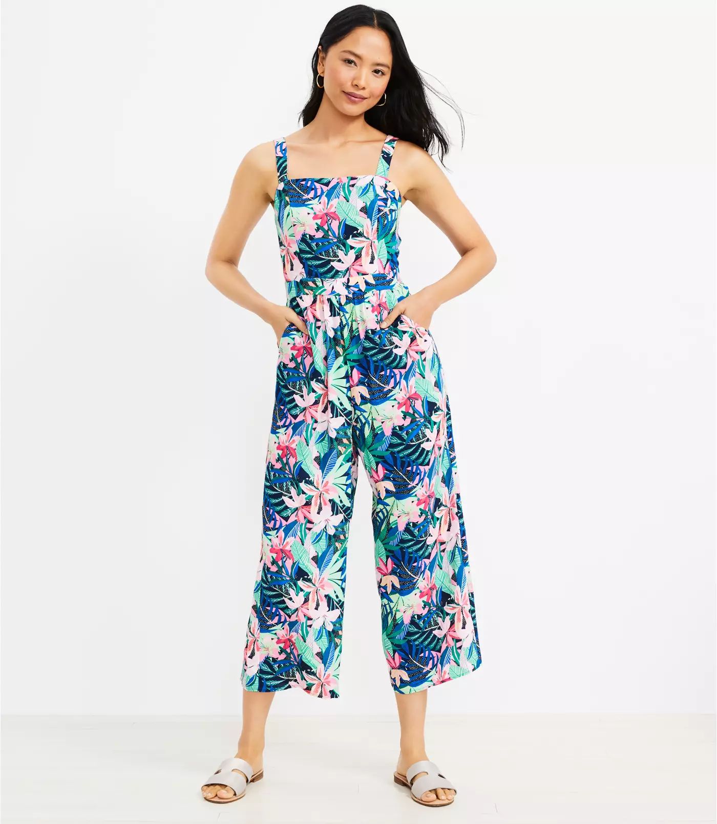 Square Neck Jumpsuit | LOFT | LOFT