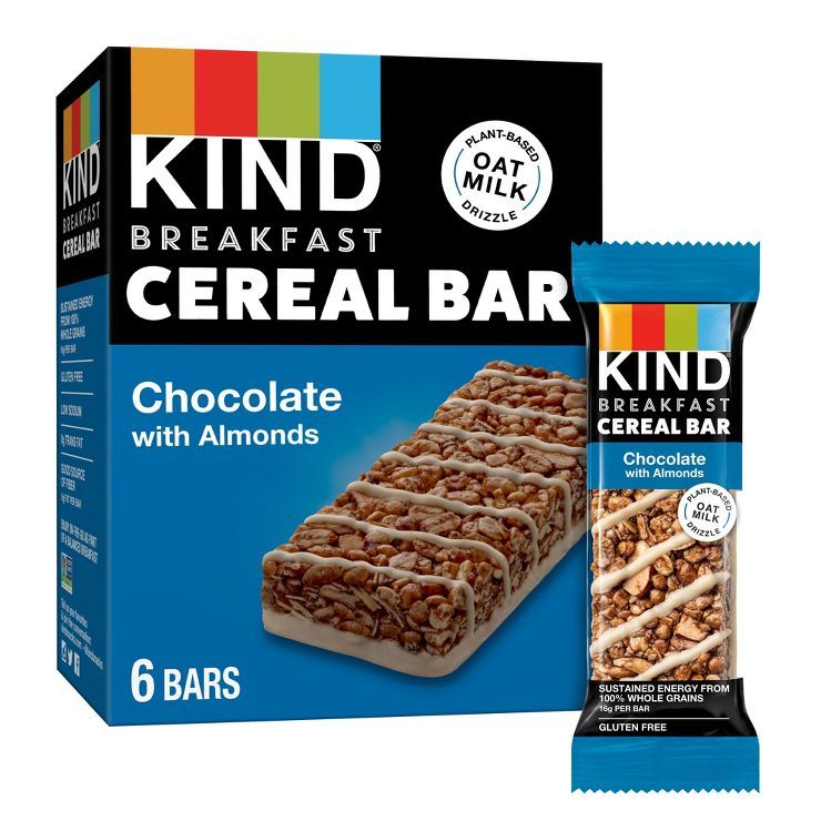 KIND Cereal Bar Chocolate with Almonds - 9.3oz/6ct | Target
