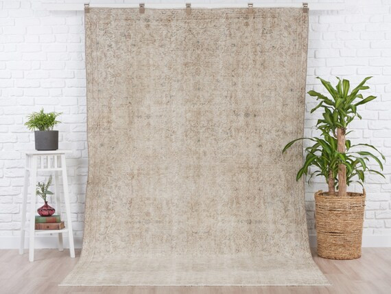 6x9 Vintage Rug Beige Turkish Area Rug Bedroom Rug Neutral | Etsy | Etsy (US)