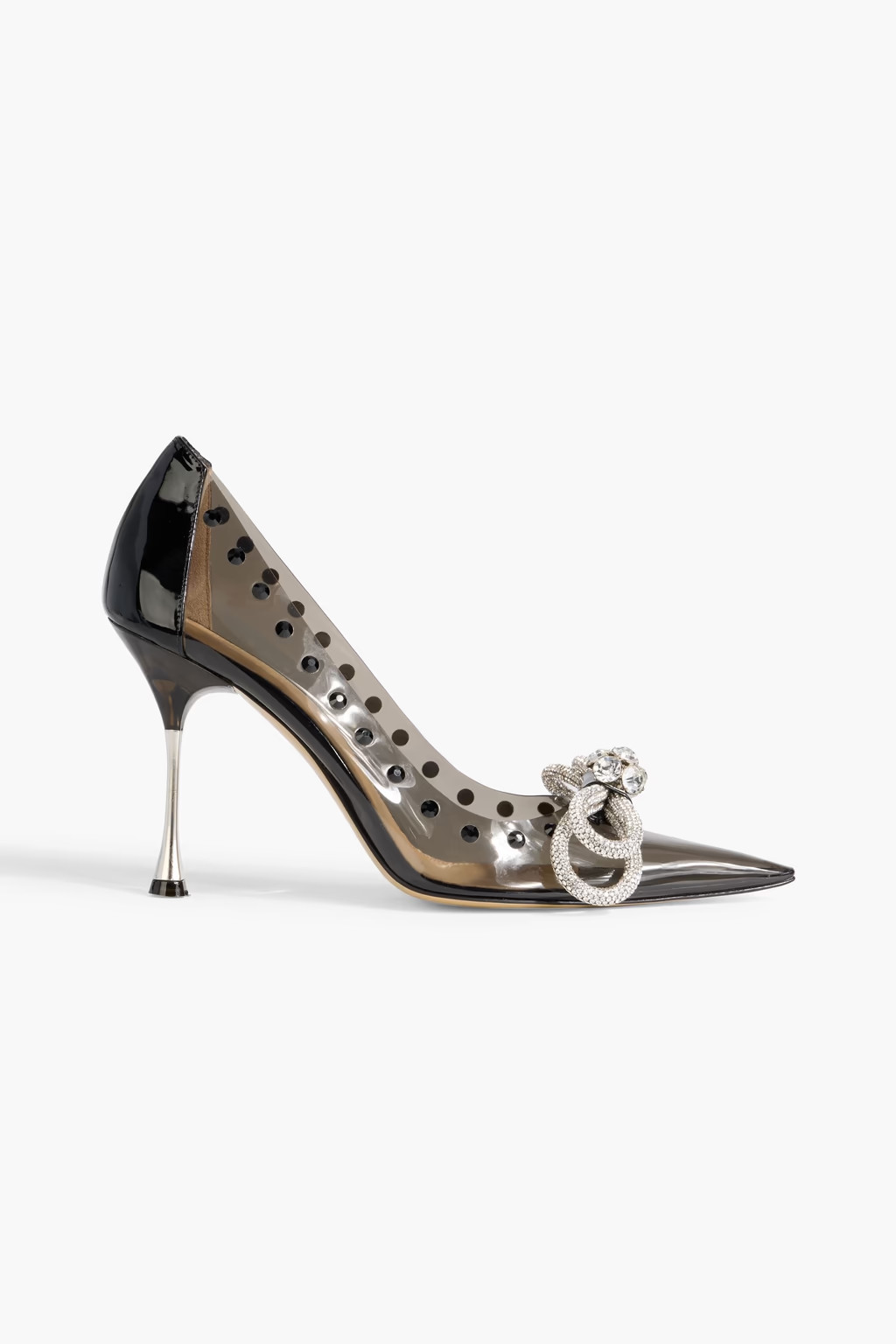 Double Bow crystal-embellished PVC pumps | The Outnet (US and CA)