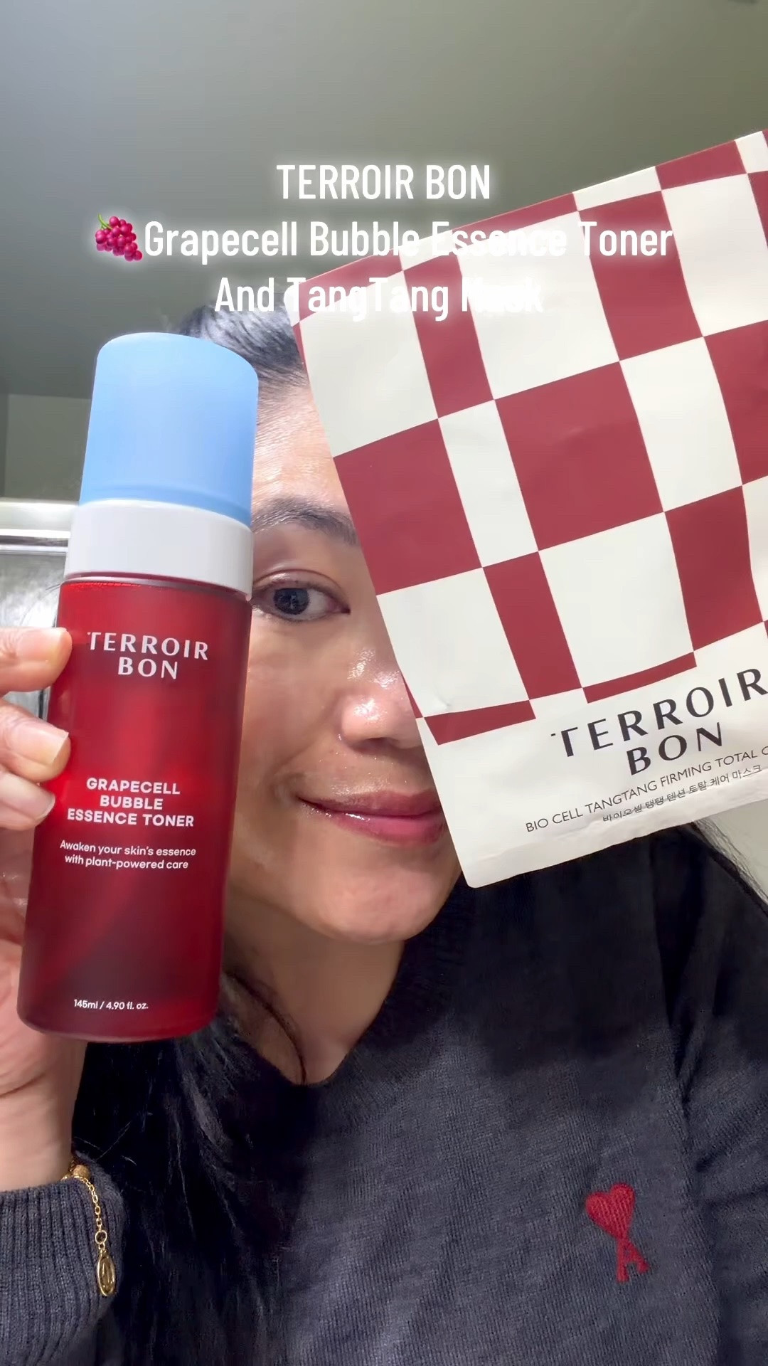 POV: your sensitive skin approves before you do 😭🍇
TERROIR BON Grapecell Bubble Essence Toner is officially the hero of this routine — premium vegan skincare powered by grape stem cells for gentle yet powerful slow aging care. Because healthy skin starts from the root, not just the surface 💜 Then the TangTang Mask comes in with its thick ampoule-soaked sheet + fun jawline wrap moment (stretch → press → fold = oddly satisfying 😮‍💨). Sensitive skin friendly, glow boosting, barrier loving ✨

@BonnieBonnie(보니보니) 

TERROIR BON Grapecell Bubble Essence Toner and TangTang Mask

#TerroirBon #BubbleEssenceToner #BubbleToner #TangTangMask #Kbeauty #madammmstyleicon #SlowAging #SensitiveSkin #SensitiveSkinCare #GrapeStemCellExtract #PlantStemCellCosmetics #VeganSkincare #KBeauty #AntiAging #SkincareTok #KoreanSkincare #GlassSkin #SkinBarrier #GlowSkin #VeganBeauty #PlantStemCellCosmetics #VeganSkincare #AntiAgingSkincare #KoreanSkincare #GlassSkinRoutine #SensitiveSkinCare #SkincareTok #SkincareRoutine #GrapeCellBubbleEssenceToner #GlowSkin #VeganBeauty #SkinBarrierCare

#LTKBeauty #LTKselfcare #LTKmorningroutine