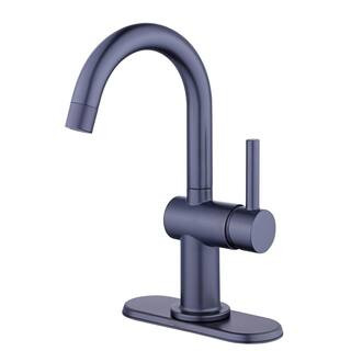 Glacier Bay Dorind Single Hole Single-Handle High-Arc Bathroom Faucet in Matte Black-HD67108W-601... | The Home Depot