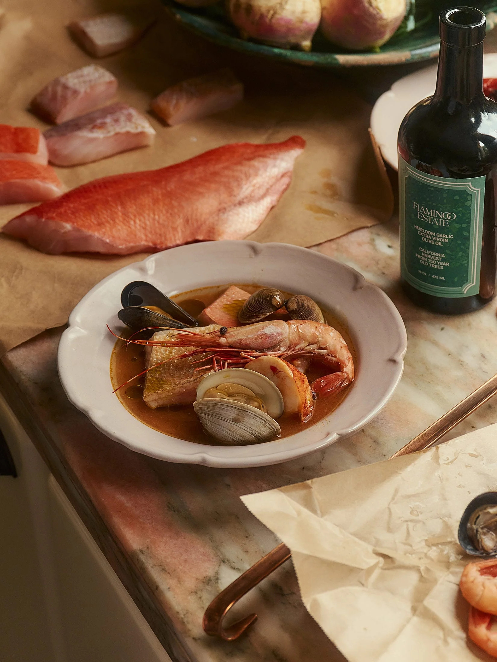 Heirloom Garlic Olive Oil | Flamingo Estate