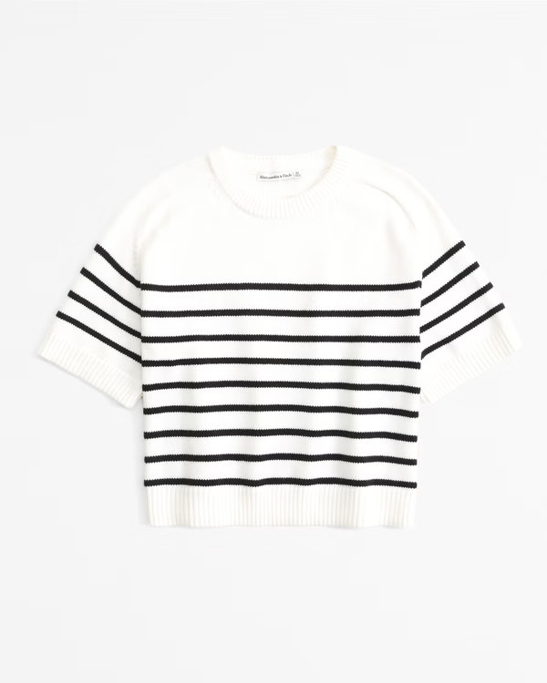 The A&F Madeline Crew Sweater Tee | Abercrombie & Fitch (US)