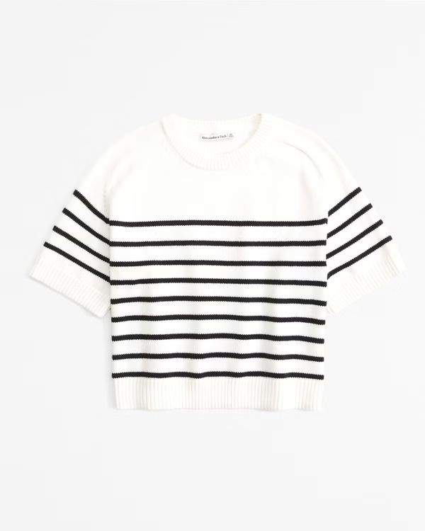 Women's The A&F Madeline Crew Sweater Tee | Women's New Arrivals | Abercrombie.com | Abercrombie & Fitch (US)