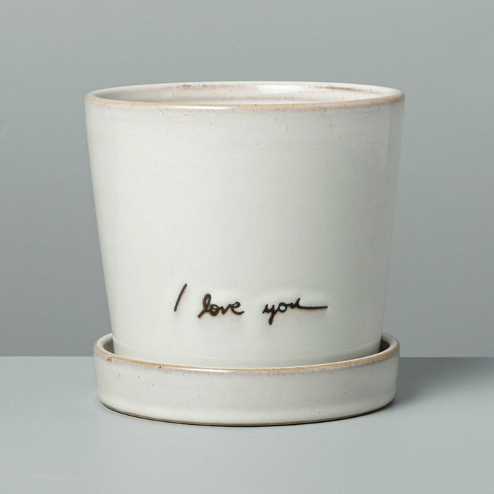 'I Love You' Garden Planter Sour Cream - Hearth & Hand™ with Magnolia | Target