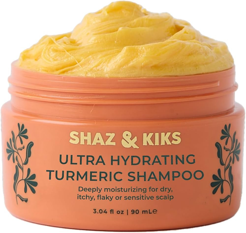 SHAZ & KIKS Ultra Hydrating Turmeric Shampoo | Deeply Moisturizing for Dry, Itchy, Flaky or Sensi... | Amazon (US)