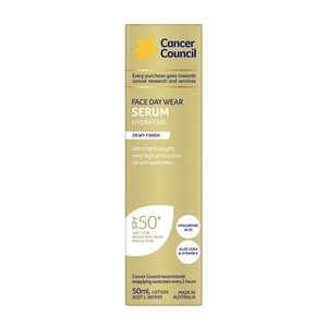 Cancer Council Face Day Wear Serum Hydrating SPF50+ 50mL | Priceline Pharmacy (AU)