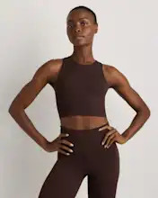 Ultra-Form High-Neck Cropped Tank | Quince