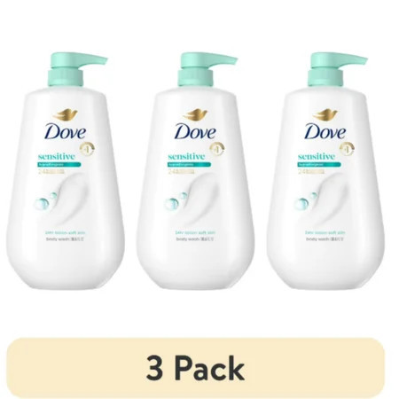 (3 pack) Dove Body Wash with Pump Sensitive Skin, 30.6 fl oz | Walmart (US)