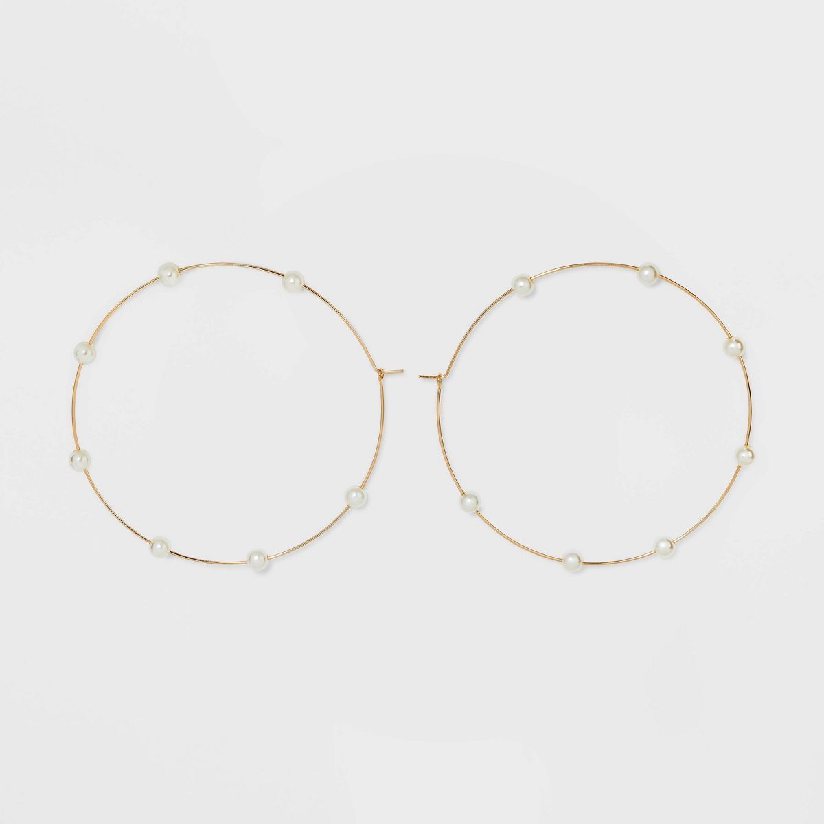 Pearl Hoop Earrings - Wild Fable™ Gold | Target