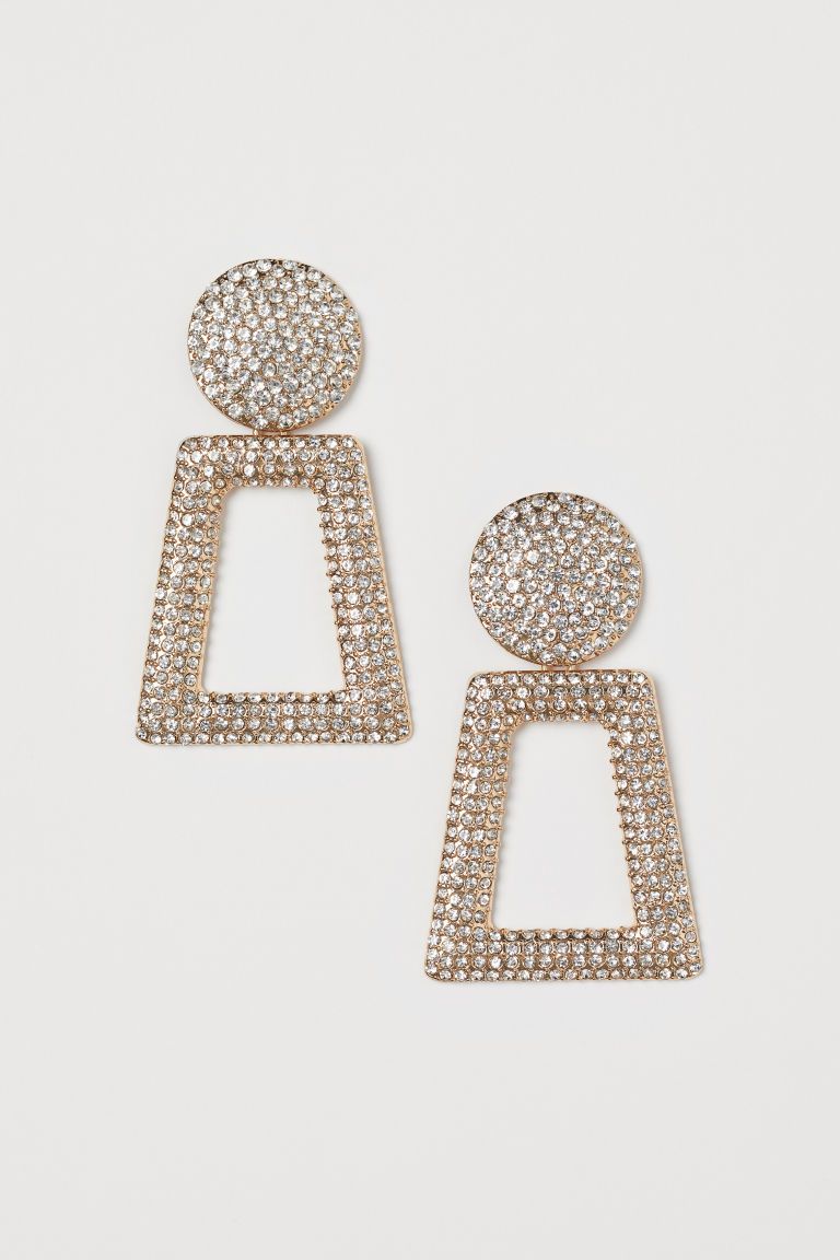 Earrings with Rhinestones | H&M (US)