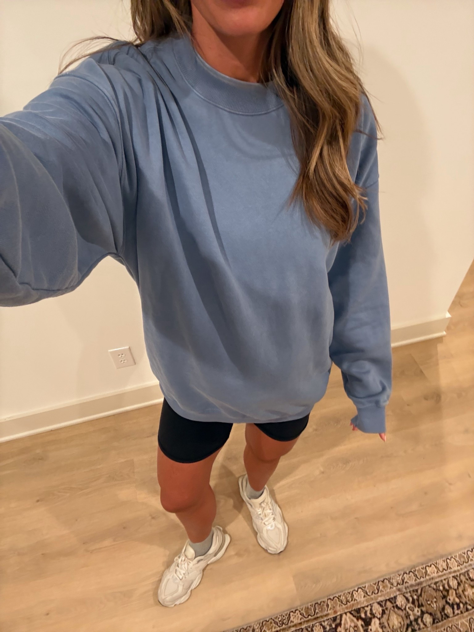 My casual mom outfit I wore running errands as a mom and pregnancy. Sized up to large in shorts for pregnancy but usually a small

Medium tall in sweatshirt. Color sold out 

#LTKmomlife #LTKootd #LTKBump