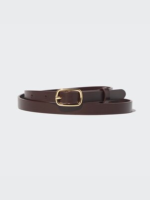 WOMEN'S LEATHER DRESS SKINNY BELT | UNIQLO AU | Uniqlo Australia