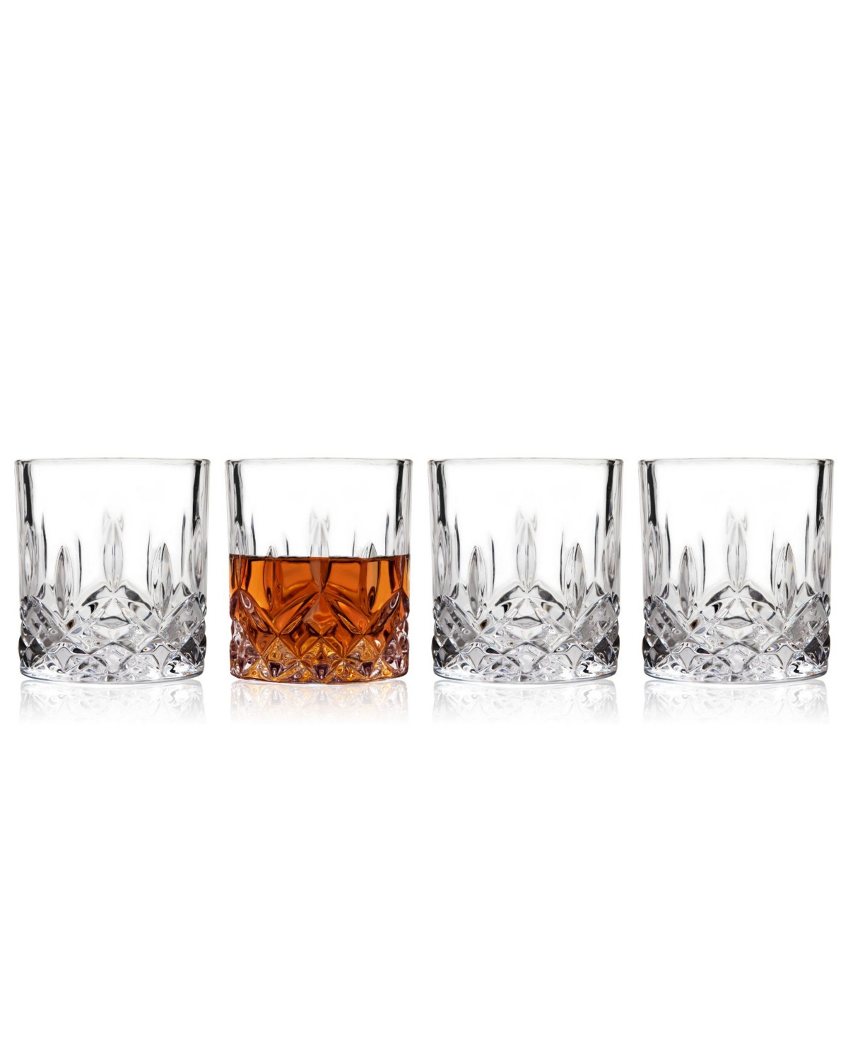 Godinger Double Old-Fashioned Glasses, Set of 4 - Crystal | Macy's