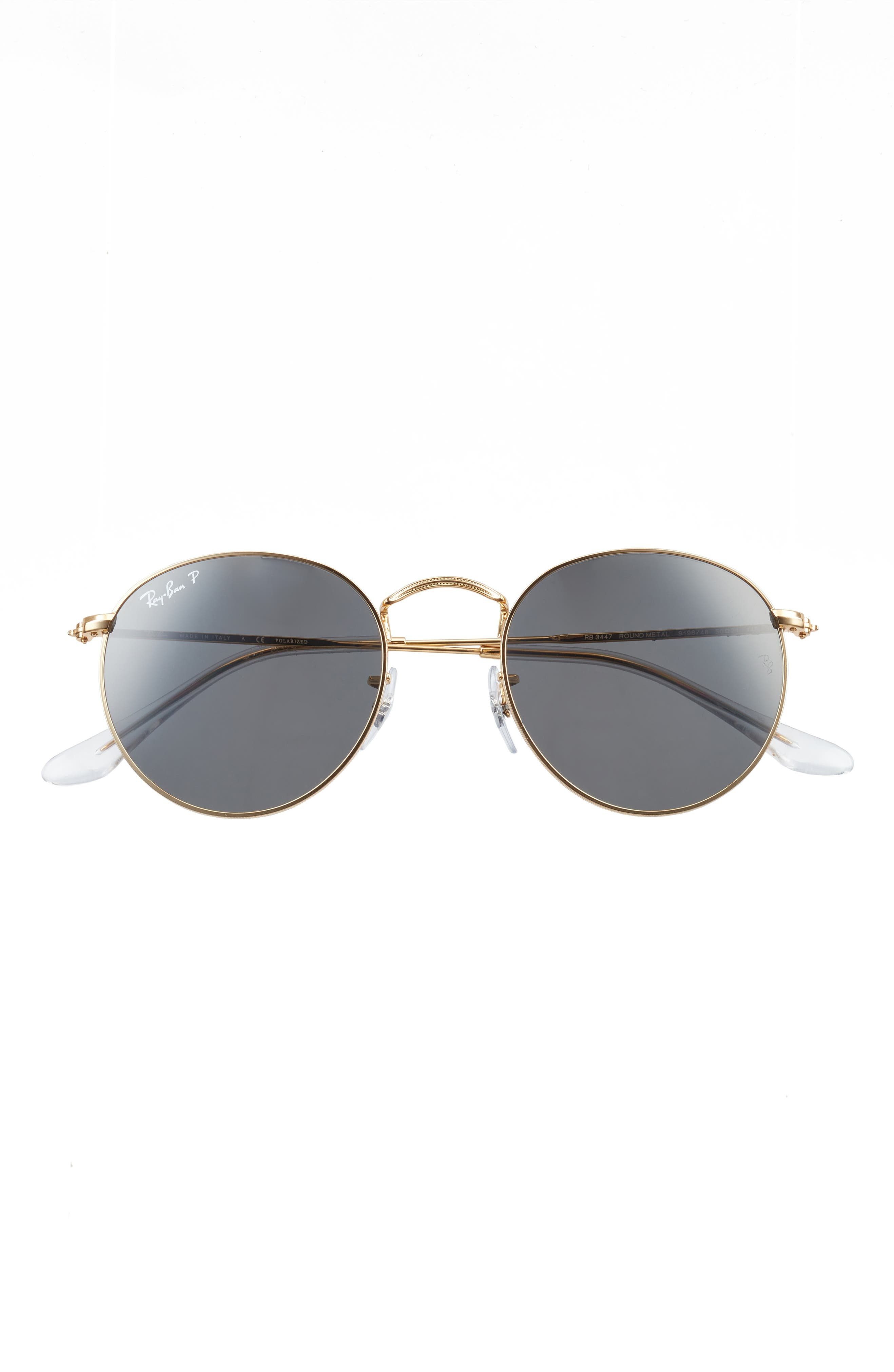 50mm Polarized Round Sunglasses | Nordstrom