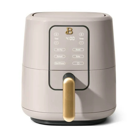 Beautiful 3 Qt Air Fryer with TurboCrisp Technology, EverGood Ceramic Nonstick Coating, Porcini Taupe by Drew Barrymore | Walmart (US)