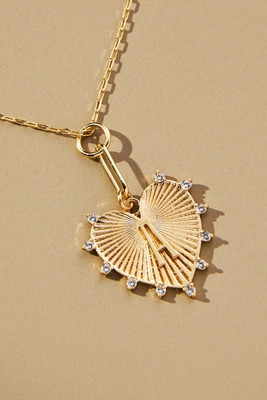 Monogram Heart Pendant Necklace | Anthropologie (US)