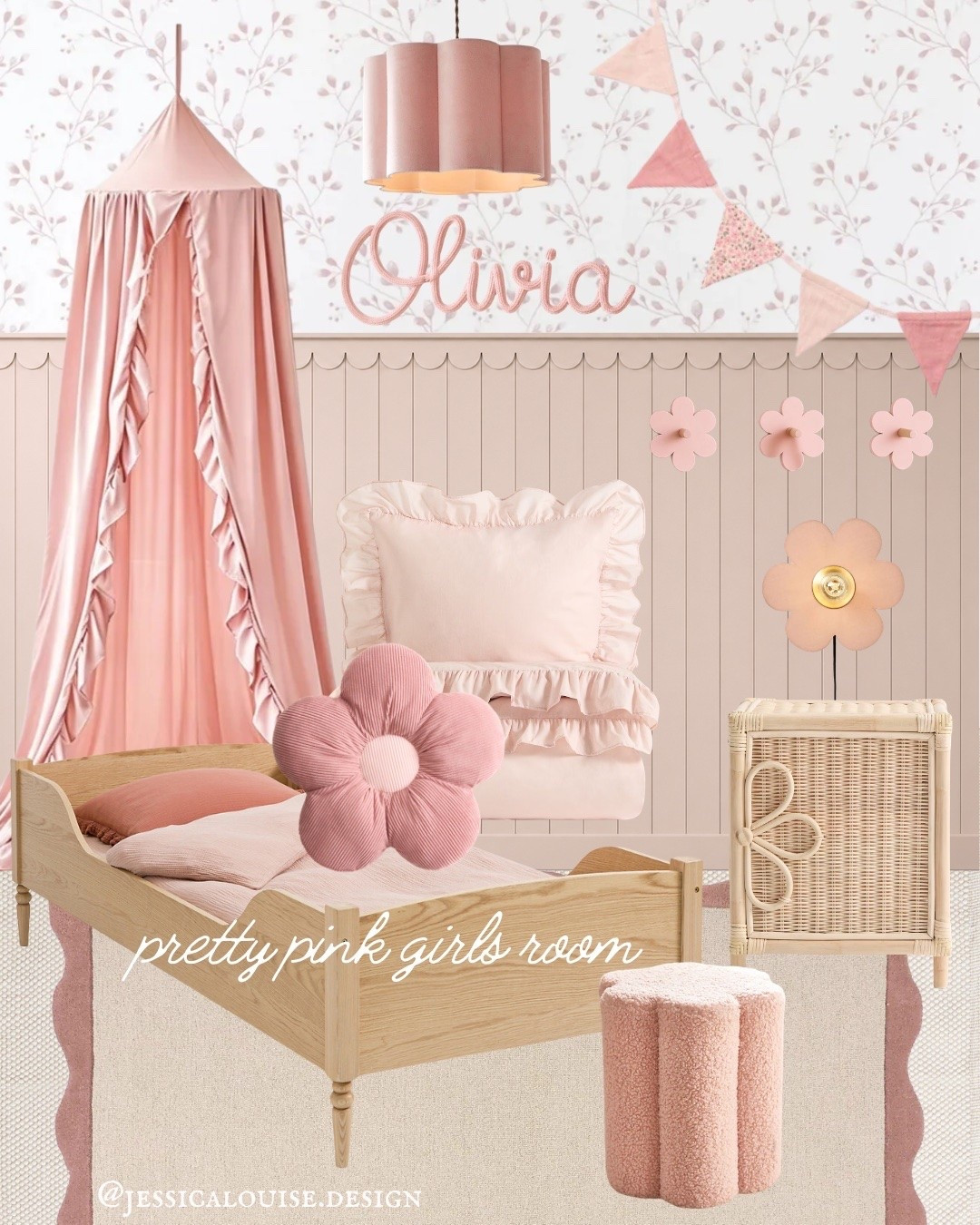 Pretty pink girls room 🌸

#LTKfamily #LTKkids #LTKhome