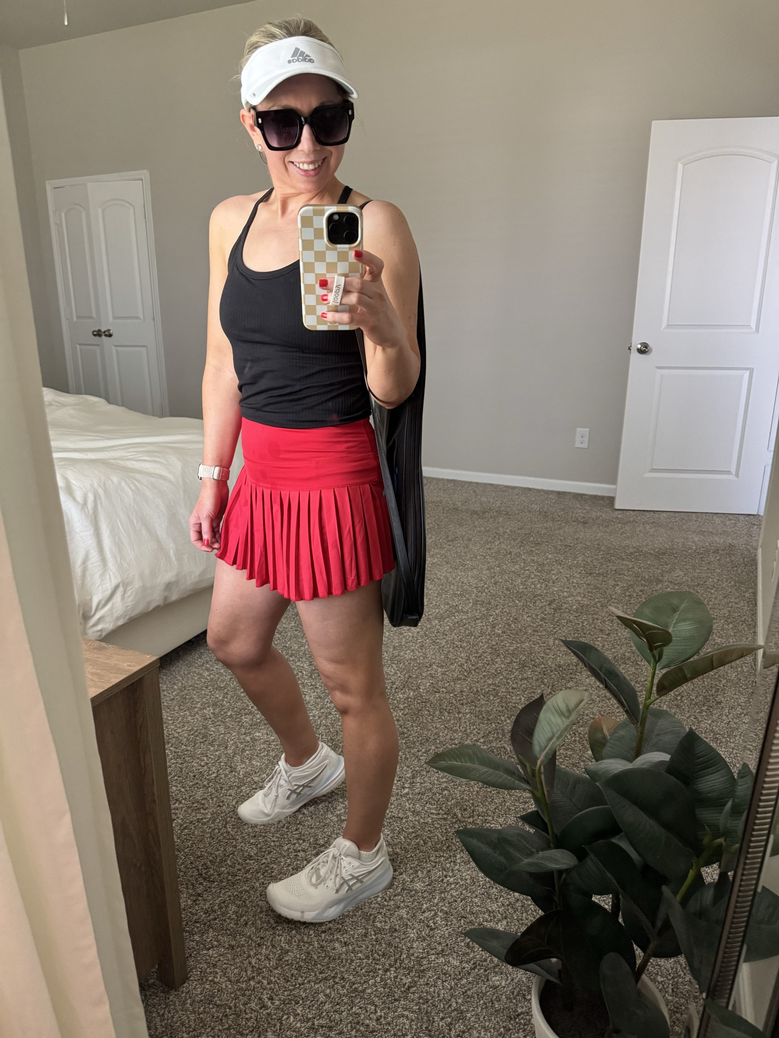 Tennis outfit / athletic outfit 

Skirt size XS - true to size - stretchy and comfortable with built in shorts - love the way the pleats lay too

Tennis sneakers sized up 1/2 size 

Tank top size small true to size - I have in multiple colors 

Adjustable adidas visor - also have in black 

Tennis outfit - workout outfit - Amazon workout clothes - tennis skirt - tank top size small- white sneakers #ltkfindsunder50 #ltksalealert #ltku #ltkfindsunder100 #ltkbeauty

#LTKOver40 #LTKPetite #LTKActive #LTKPetite #LTKOver40 #LTKActive