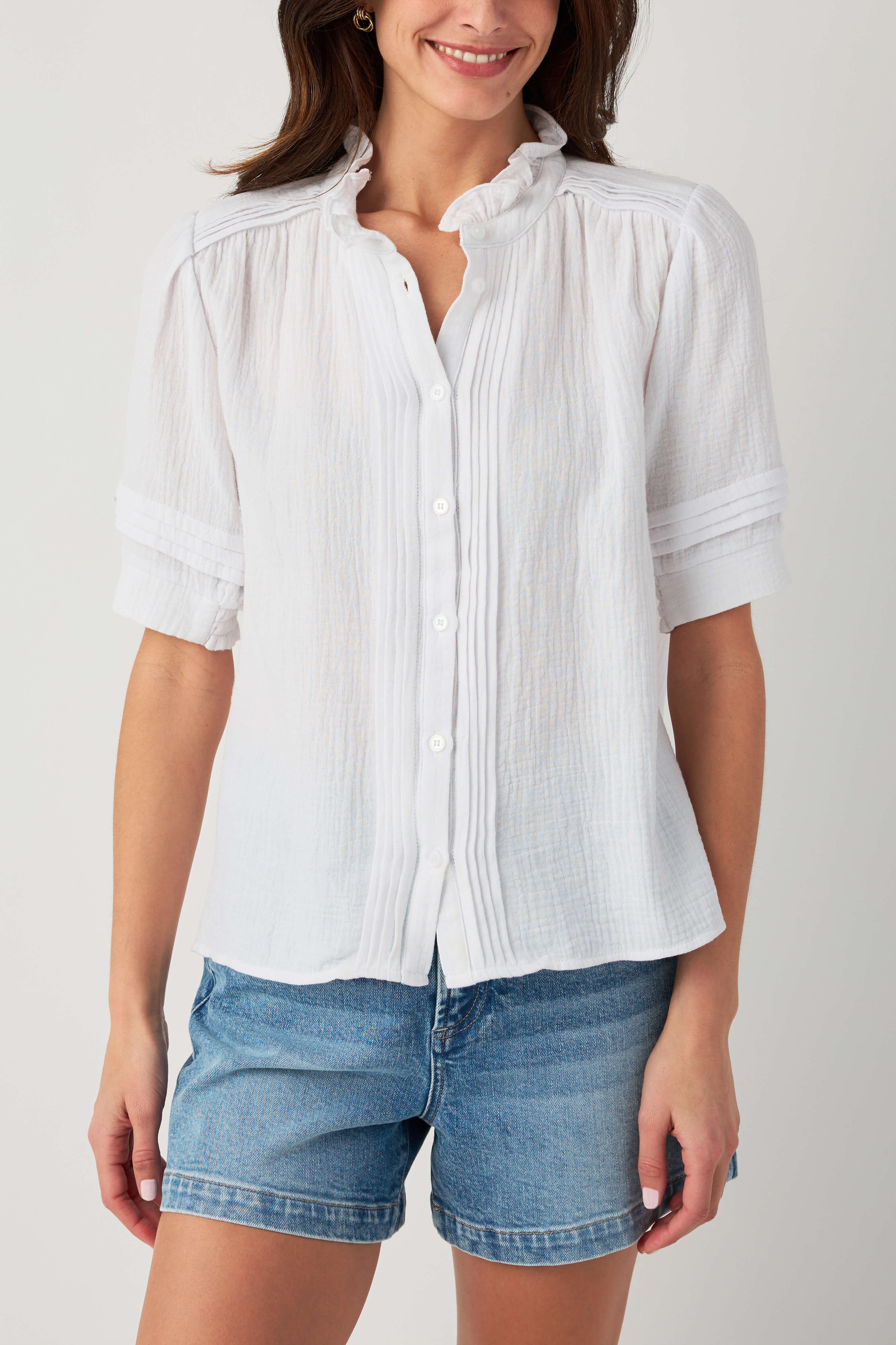 Fate Gauze Short Sleeve Top | Social Threads