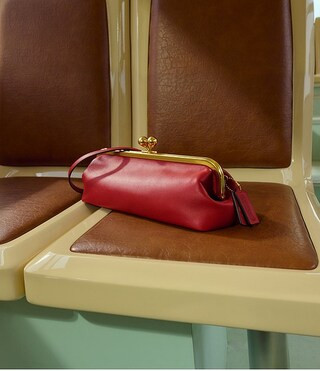 Kisslock 30 East West Leather Frame Shoulder Bag | Dillard's