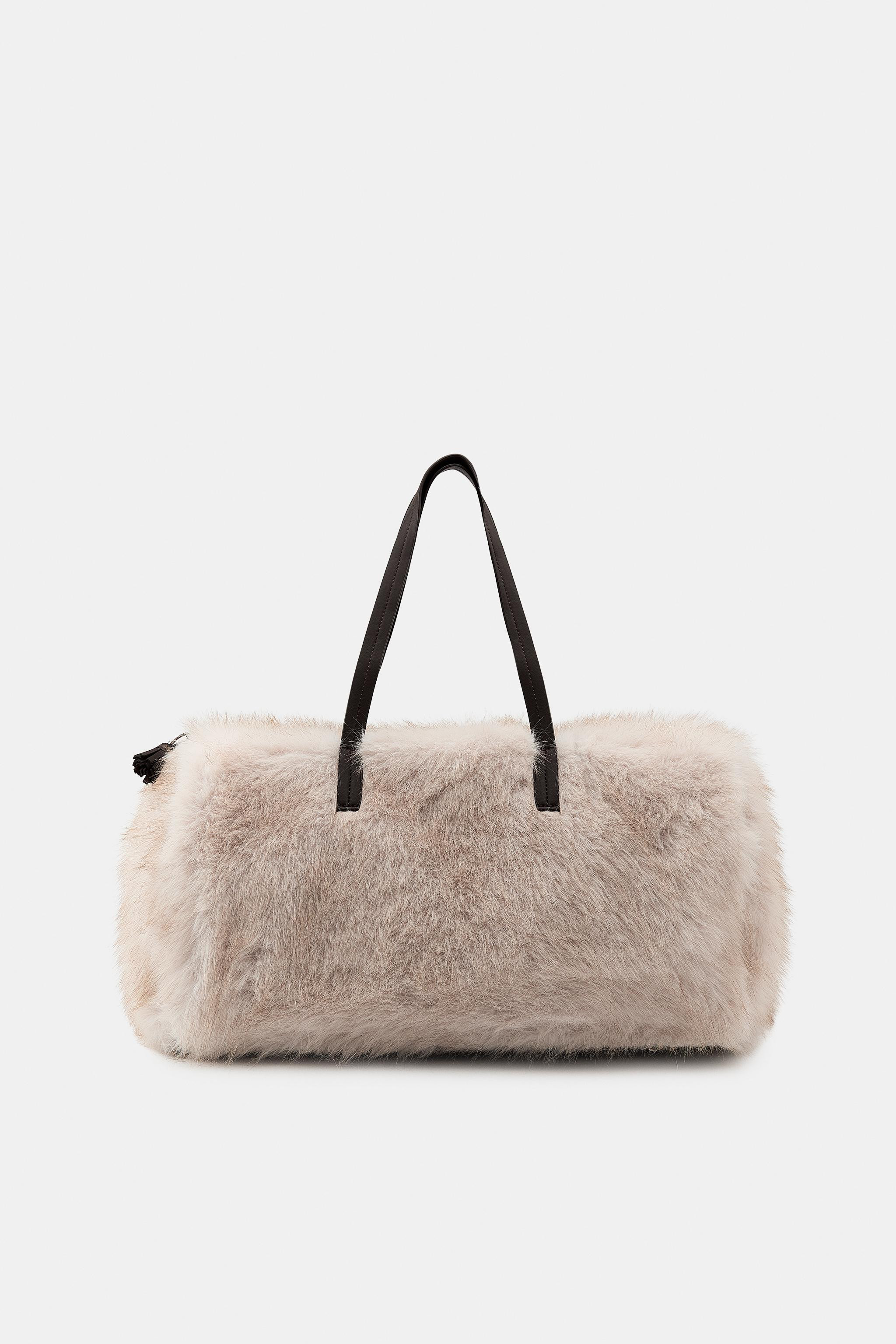 OVERSIZED FAUX FUR BAG | Zara Canada