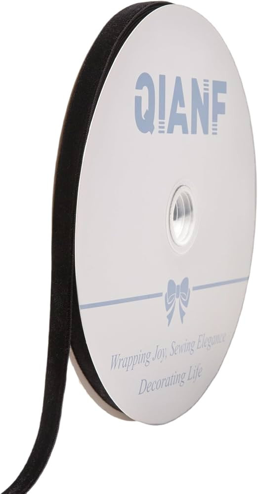 Vintage Black Velvet Ribbon, 3/8 Inch X 25Yd | Amazon (US)