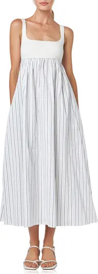 English Factory Tie Back Knit Combo Sundress | Nordstrom | Nordstrom