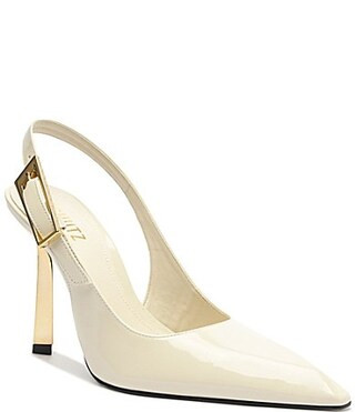 Schutz Ciara Patent Leather Slingback Pumps - 7 | Dillard's