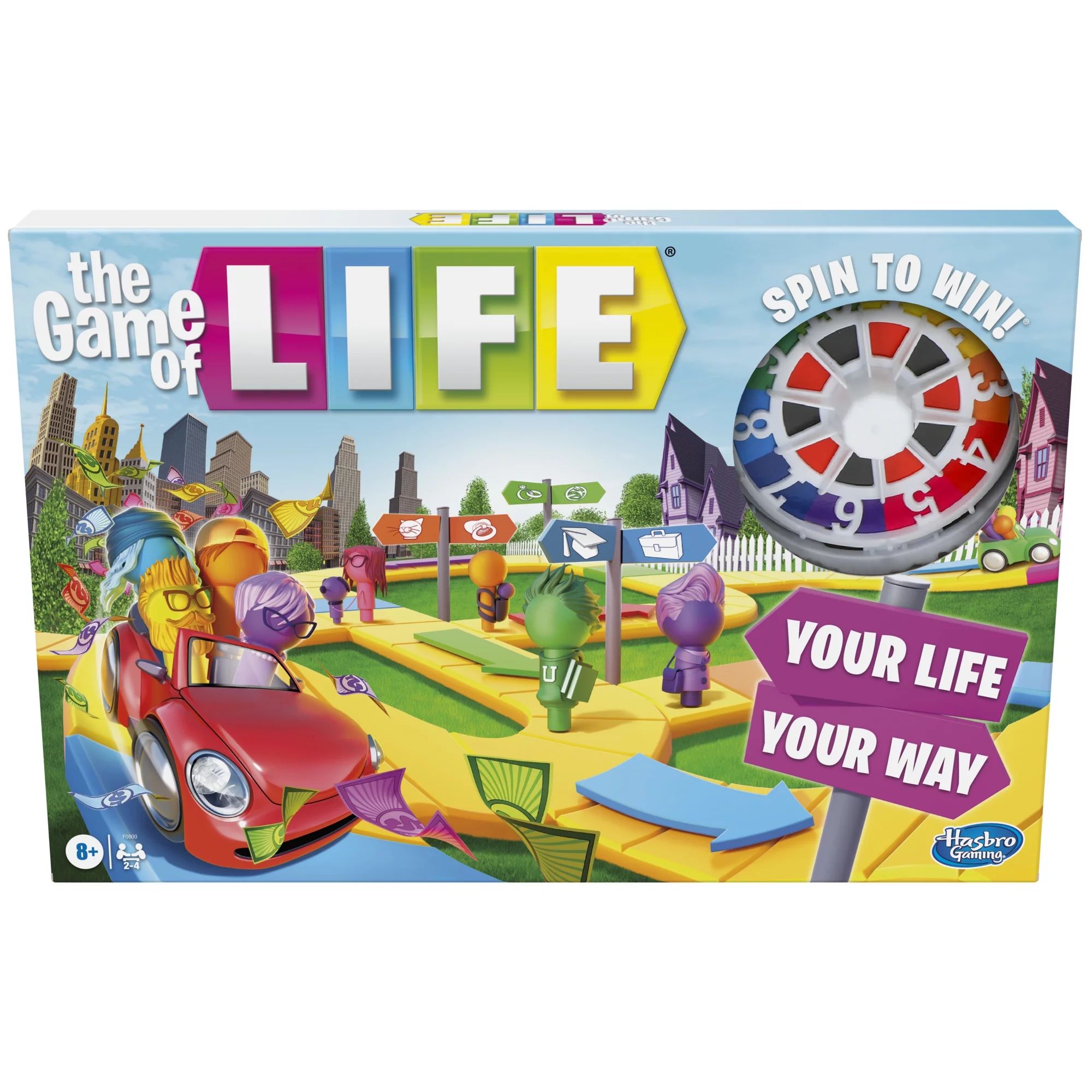 The Game of Life Game, Family Board Game, For Ages 8+, Pegs Come In 6 Colors | Walmart (US)